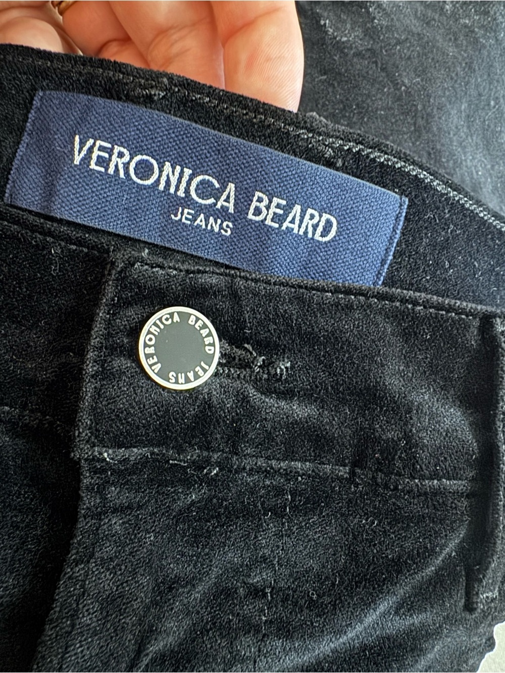 Veronica Beard Taylor Velvet Wide-Leg Pant size 32 - Picture 5 of 5